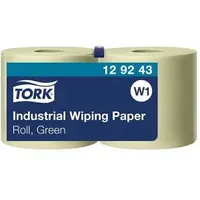 TORK Putztuchrollen Advanced W1 Industrie 2-lagig grün, 1.500 Blätter, 2 Rollen