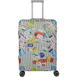 Travelite Kofferhülle M multicolor Tickets