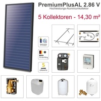 Solarbayer PremiumPlusAL Solarpaket 5 Stock Bruttofläche 14,30 m2 vertikal