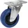 Roadinger Lenkrollen Set 100 mm Blau 2x RD-100 + 2x RD-100B mit Bremse