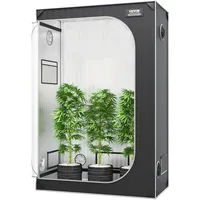 VEVOR Growzelt 122 x 61 x 183 cm Indoor-Growzelt Hydrokultur-Fenstertürablage