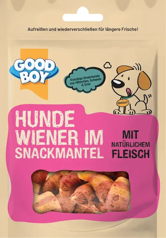Good Boy Hundeleckerlie Wiener im Snackmantel, 80 g