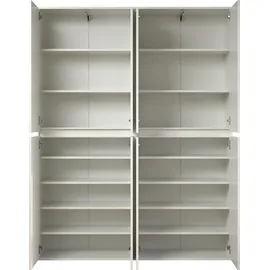 trendteam Nevada Garderobenschrank 148 x 34 x 191 cm weiß