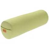 GORILLA SPORTS Yoga Bolster Yogakissen Ø20cm, aus 100% Baumwolle, mit Dinkelfüllung, Yogarolle, Waschbarer, mit Tragegriff, Yogakissen, für Restorative Yoga, Pilates grün