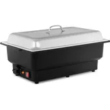 Royal Catering Warmhaltebehälter RCCD-1/1-100-KS-E, Warmhalteplatte, Schwarz, Silber