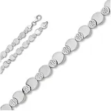 ONE ELEMENT Silberkette Zirkonia Halskette aus 925 Silber, Kleines Statement – persönlich, stilvoll, alltagstauglich silberfarben