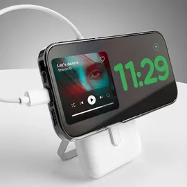 PURO 10000mAh MagSafe Wireless Power Bank Aluminiumständer - Weiß