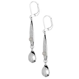 Elli Ohrhänger Mondstein Tropfen Ornament 925 Silber 698206-0 Weiß