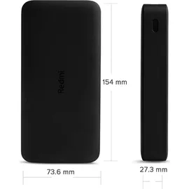 Xiaomi Redmi Power Bank 20000mAh Fast Charge 18W Schwarz