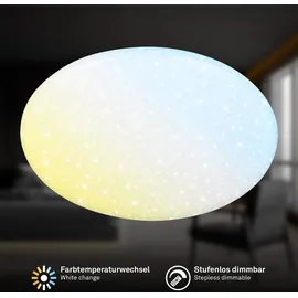 B.K.Licht Led Deckenlampe Deckenleuchte Dimmbar Fernbedienung Cct Wohnzimmer Ultra hell