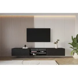 altdecor Zeno Lowboard 300 cm Schwarz Holz