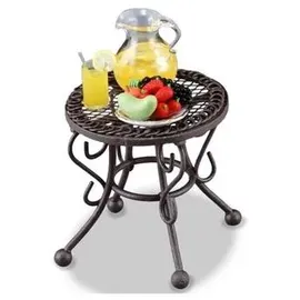 Reutter Porzellan 001.807/7 - Kleiner Gartentisch, dekoriert, Miniatur
