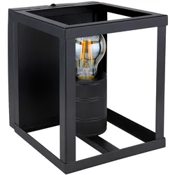 Wandleuchte schwarz matt rechteckiger Rahmen, Fassung der 54030-Serie