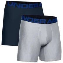 Under Armour Tech 6in 2 Pack, schnelltrocknende Boxershorts - academy - S