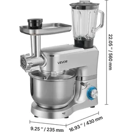 Vevor Knetmaschine Silber