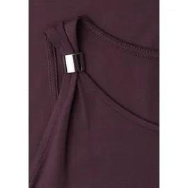 STREET ONE Shirtkleid Midi Unifarben Rot 46