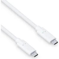 PureLink USB-C auf USB-C Kabel - 3.1 Gen 1, 3A/5V/60W, 5G, DP Alt Mode - iSerie, - weiß, - 1,50m