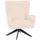 Mendler Lounge-Sessel HWC-N65 Chenille 75 x 99 x 75 cm creme-beige drehbar