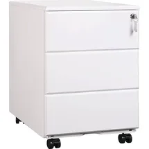 Woltu SK024 Rollcontainer 39 cm x 54 cm x 52 cm weiß