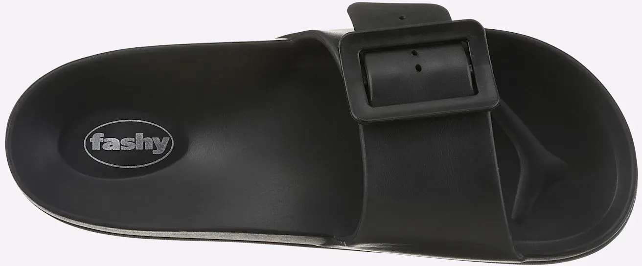 Badepantolette FASHY, Damen, Gr. 37, schwarz, Schuhe