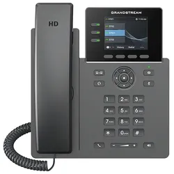 Grandstream GRP2611G, IP-Telefon, Schwarz, Kabelgebundenes Mobilteil, Tisch/Wand