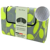 heimtexland Picknickdecke wasserdicht Outdoor Strandmatte Isomatte waschbar Campingdecke faltbar mit Tragegriff Festival Zelten Picknick Strand Decke Typ549 Blätter Lemon 135x170 cm