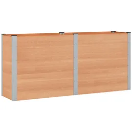 vidaXL Hochbeet 200 x 50 x 91 cm Braun