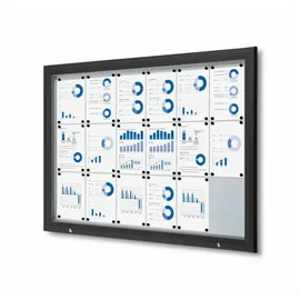 Showdown Displays Showdown® Displays Schaukasten Premium schwarz 18x DIN A4, 1 St.