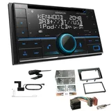 Kenwood DPX-7300DAB Autoradio Bluetooth DAB+ für Fiat Bravo II Klavierlack black
