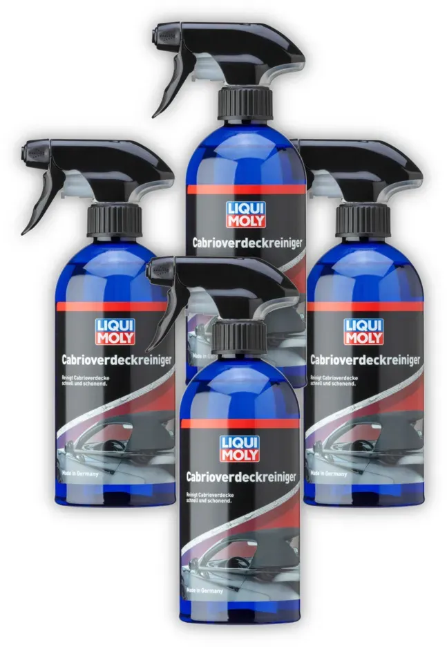 4x 500ml LIQUI MOLY 1593 Reiniger Cabrio-Verdeckreiniger Verdeckpflege Verdeck