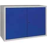 HP Autozubehör Hängeschrank Stahlblech H600xB800xT300mm lichtgrau/enzianblau 1 Boden