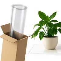 Tulup Schutzunterlage, Transparent, Kunststoff, Rechteckig, 100x140x0.2 cm Wohntextilien, Tischwäsche,