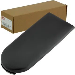 NTY Mittel-Armlehne Armablage Deckel Schwarz Kunst Leder für Golf IV Passat 3B