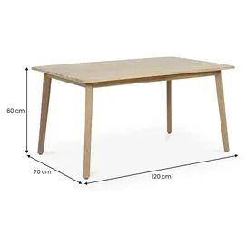 Idimex YAPA Loungeset aus massivem Akazienholz 4-tlg. Natur/Beige