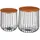 Idimex Couchtisch ERRANO Braun Wildeiche 37 x 42 x 37 cm