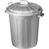 Curver Abfalleimer Oscar Tonne mini, Abfalleimer, Silber