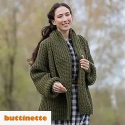 Strickanleitung – Oversized Cardigan aus Woll Butt Heidi