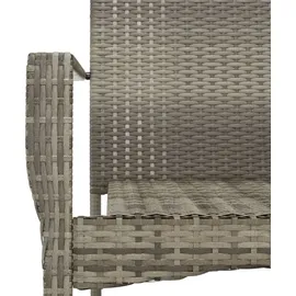 vidaXL Garten-Essgruppe 3-tlg. Grau