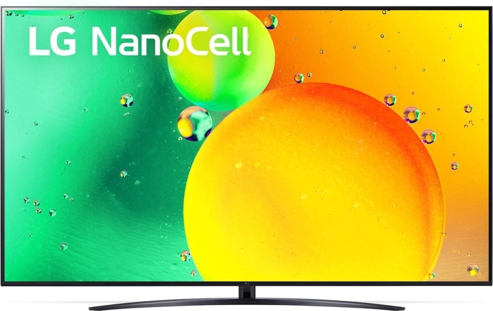 LG 75NANO763QA (75", Nano-Cell, 4K), TV, Schwarz
