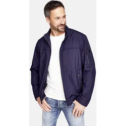 Outdoorjacke CABANO, Herren, Gr. 58, blau (dunkelblau), 100% Polyester, unifarben, sportlich, kurz, hoch geschlossener Ausschnitt, Langarm, Jacken, mit wasserabweisenden Eigenschaften