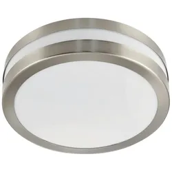 Licht-Erlebnisse Deckenleuchte OUTDOOR LIGHTS Silber, Weiß, rostfreier Stahl, Kunststoff, 2x E27 max. 14 Watt | LE16600