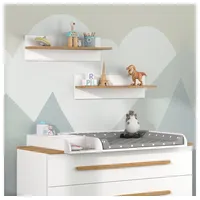 VitaliSpa Wandregal Malia 70 x 20 x 20 cm Weiß