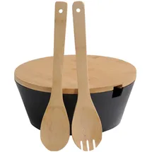 KESPER Obst & Salatschale Schwarz 26 cm