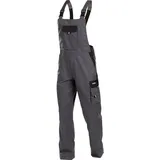 DASSY Zweifarbige Arbeitslatzhose zementgrau/schwarz Gr. 44