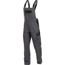 DASSY Zweifarbige Arbeitslatzhose zementgrau/schwarz Gr. 44