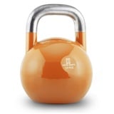 Capital Sports Kettlebell Kugelhantel mit geglättetem Hantelgriff, Stahl Kettlebells mit abgeflachtem Boden, Schwunghantel, Studio Qualität, Wettkampfnorm, 28 kg, orange