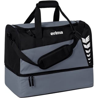 Erima Six Wings Sporttasche mit Bodenfach Slate Grey/schwarz, L