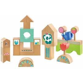 Selecta 62085 Holzbausteine Gewächshäuser, 34 Teile