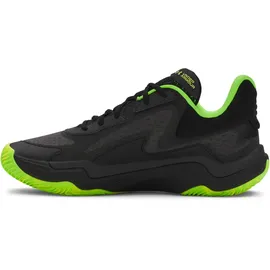 Under Armour Spawn 7 Basketballschuhe 004 - black/hyper green/metallic black 42
