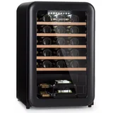 Klarstein Weinkühlschrank, für 49 Standardflaschen á 0,75l,Wein Flaschenkühlschrank Weintemperierschrank Weinschrank Kühlschrank schwarz